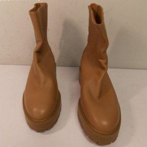 Aquazzura Saint Honore Leather Combat Boots